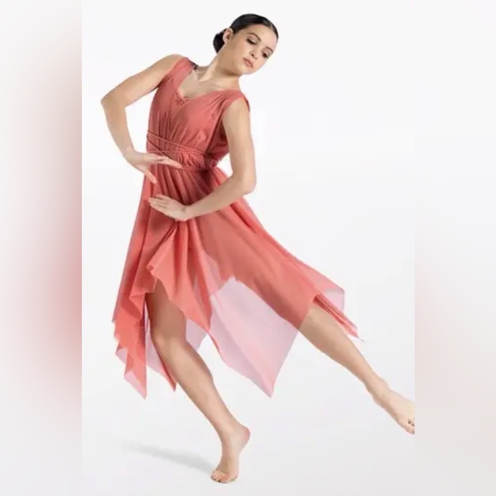 Blush pink lyrical dance costume